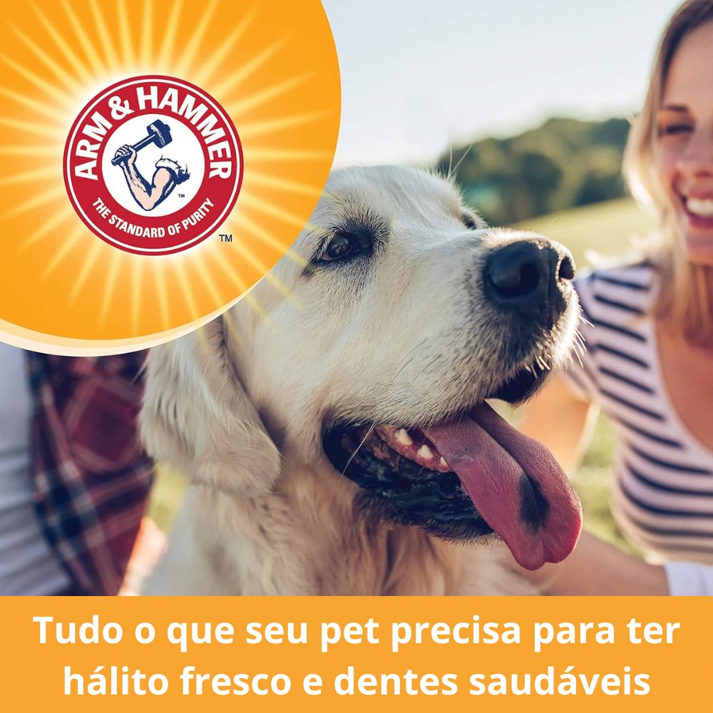 Pasta de Dentes Enzimática Cachorros Controle de Tártaro Carne 67,5g Arm & Hammer