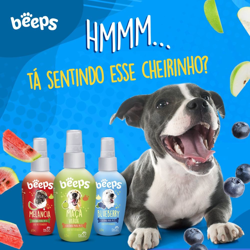 Colônia Perfume para Pet Melão 60 Ml Beeps