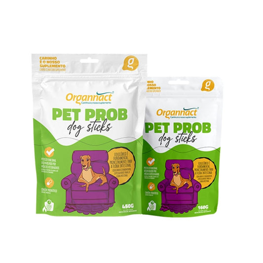 Pet Dog Sticks Probiótico Suplemento  para Cães Auxilia no Equilíbrio Intestinal 160g