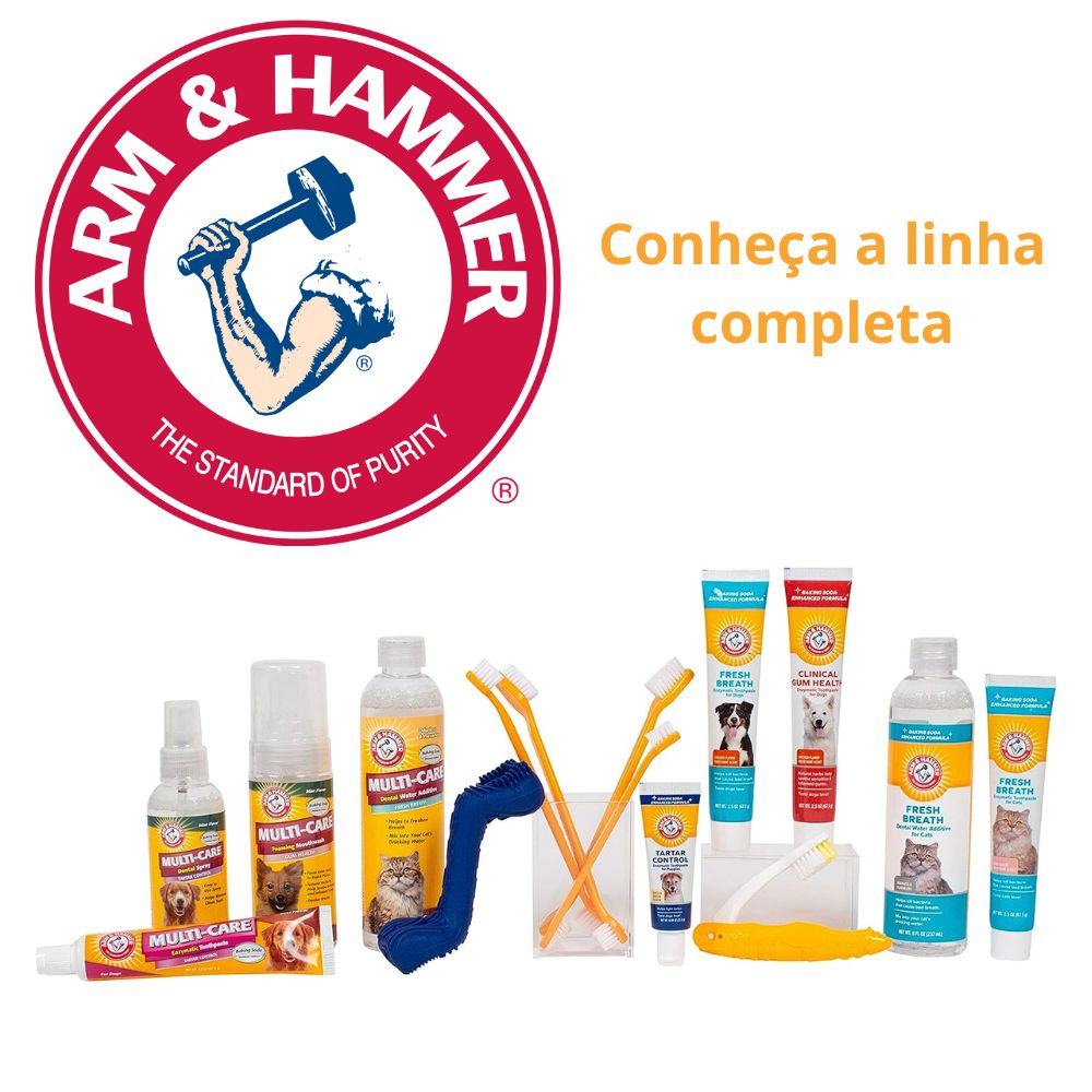 Pasta de Dentes Enzimática Cachorros Controle de Tártaro Carne 67,5g Arm & Hammer