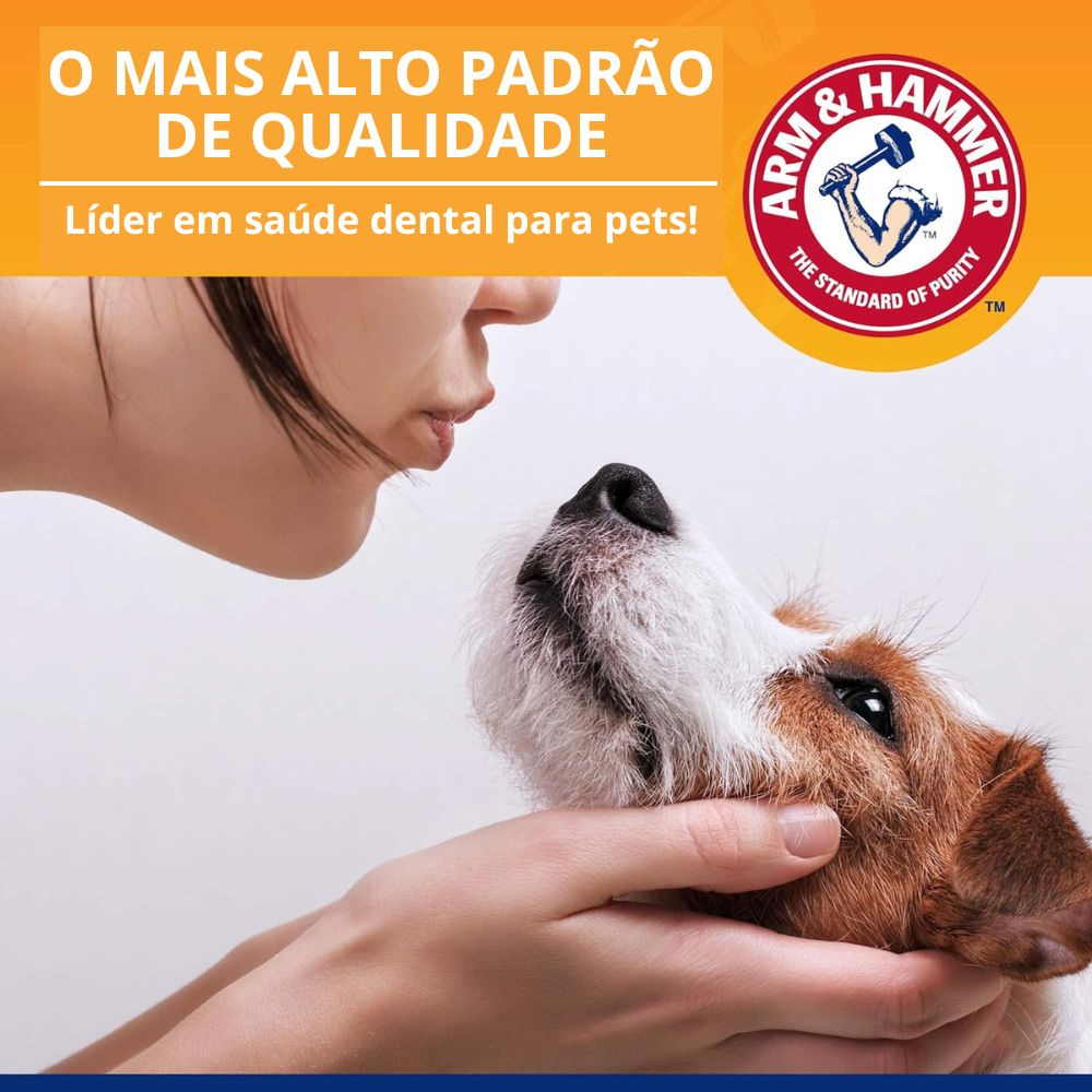 Pasta de Dentes Enzimática Cachorros Controle de Tártaro Carne 67,5g Arm & Hammer