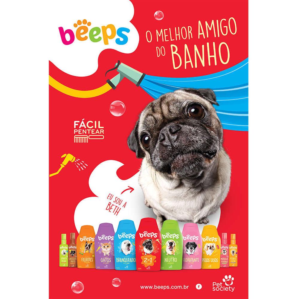 Shampoo 2 em 1 para Pet Chiero de Melancia 500ml Beeps