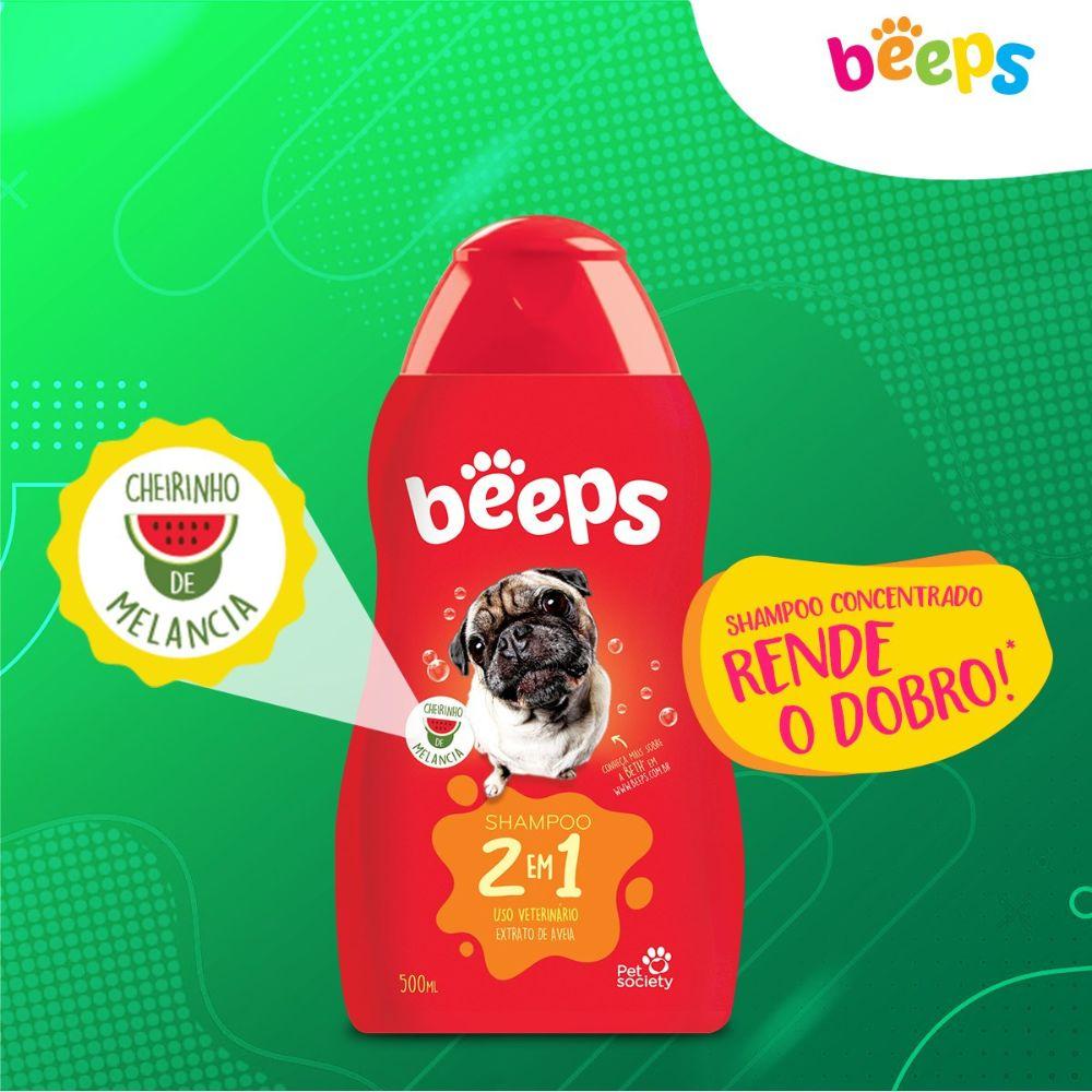 Shampoo 2 em 1 para Pet Chiero de Melancia 500ml Beeps