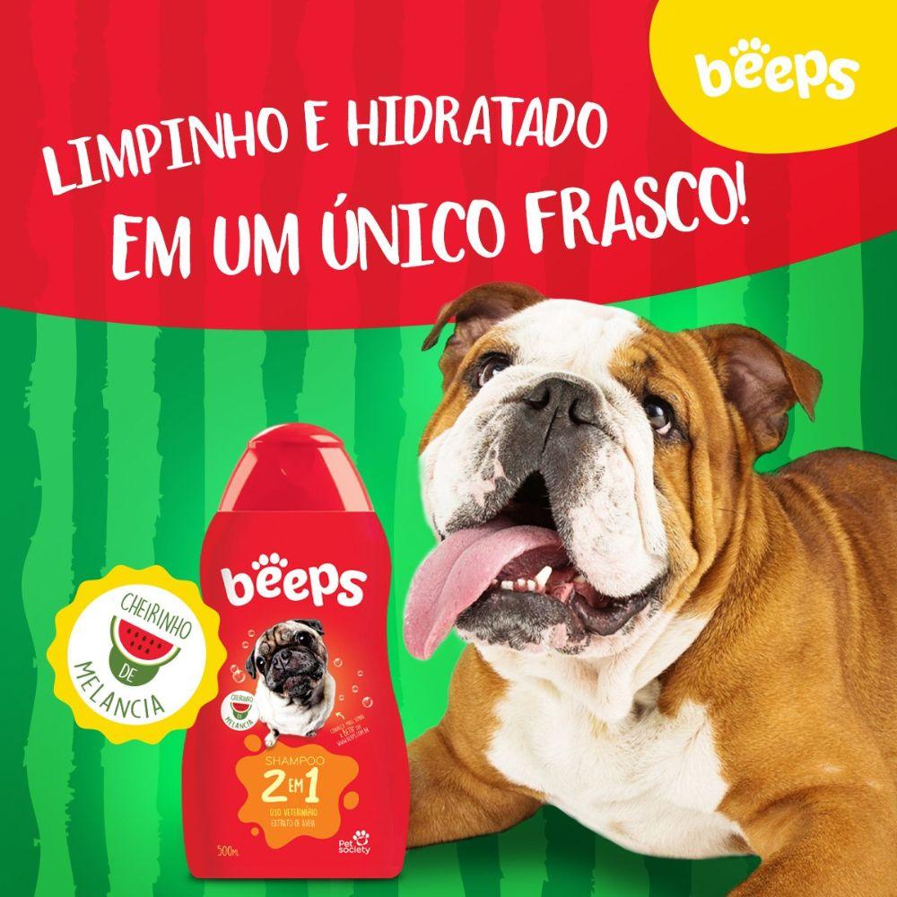 Shampoo 2 em 1 para Pet Chiero de Melancia 500ml Beeps