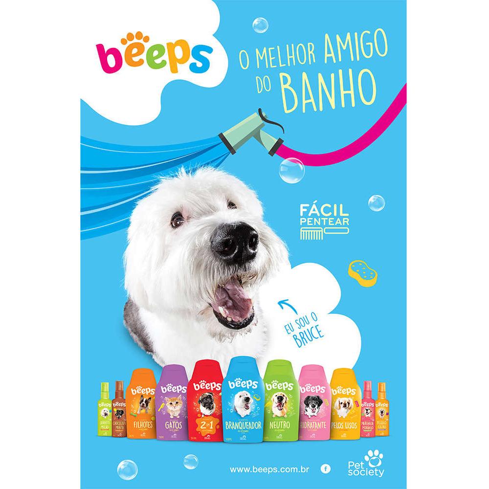 Shampoo Branqueador para Pet Cheiro de Blueberry 500 Ml Beeps