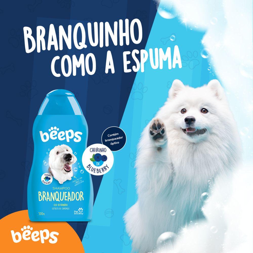 Shampoo Branqueador para Pet Cheiro de Blueberry 500 Ml Beeps