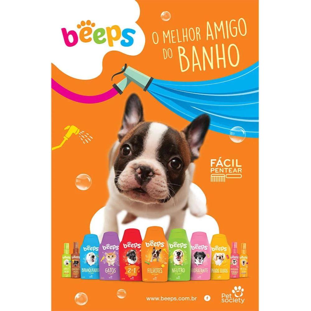 Shampoo para Filhotes Cheiro de Baby 500 ml Beeps