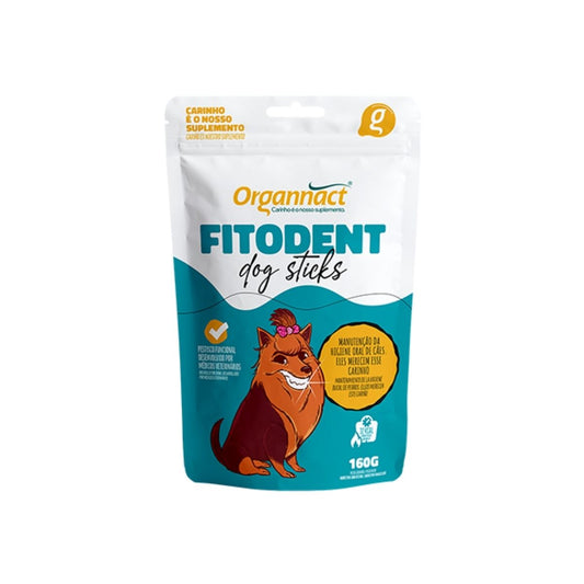 Fitodent Dog Sticks Petiscos para Saúde Oral de Cães 160g