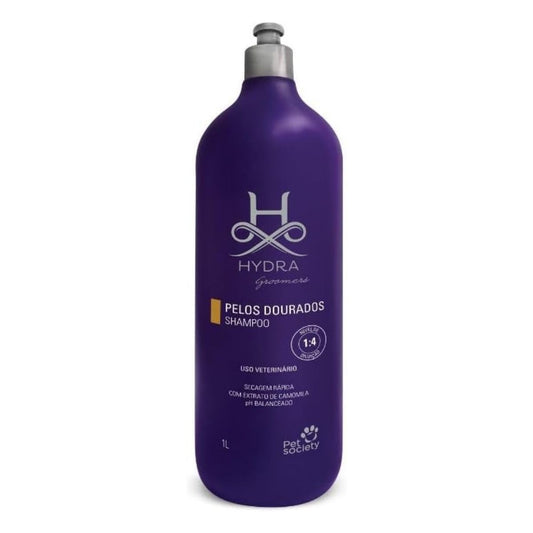 Shampoo Hydra Groomers Pelos Dourados Pet Society - 1L (Diluição 1:4)