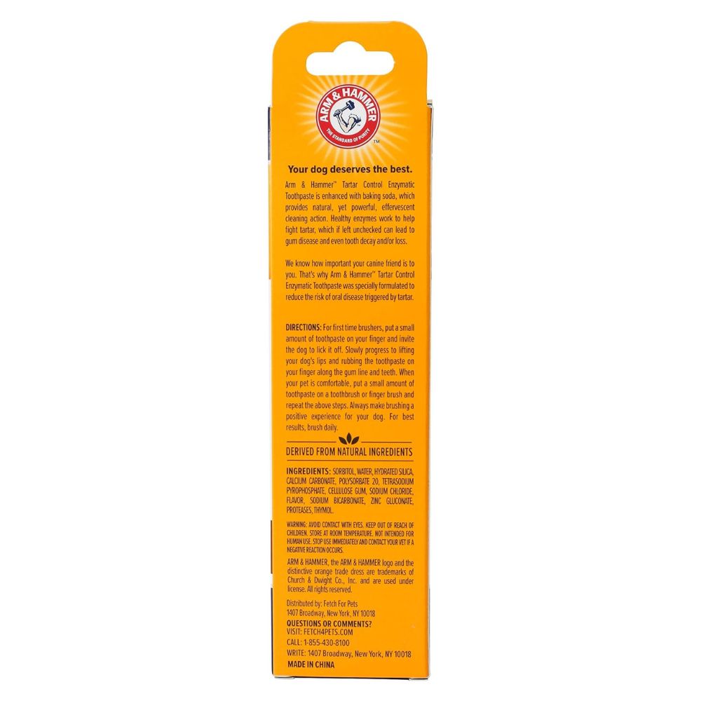 Pasta de Dentes Enzimática Cachorros Controle de Tártaro Carne 67,5g Arm & Hammer