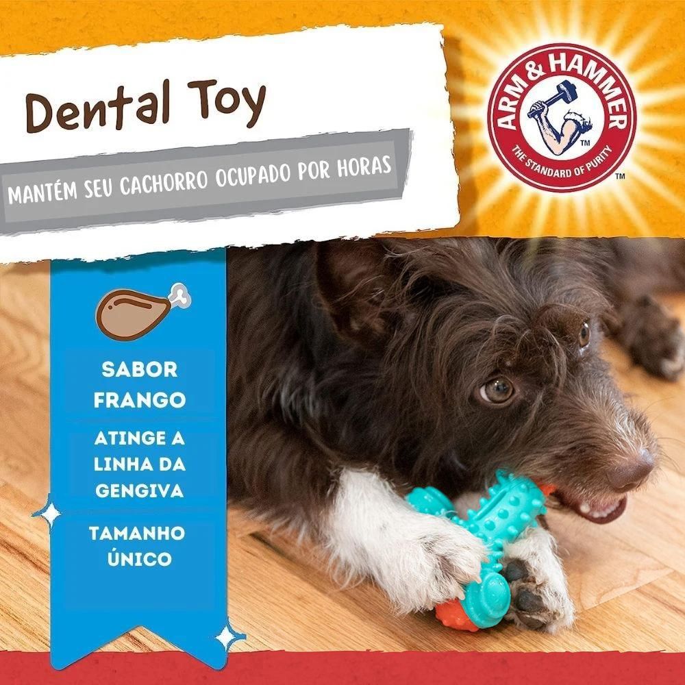 Brinquedo Mordedor para Cachorro Nubbies Wishbone Dental Toy Arm & Hammer