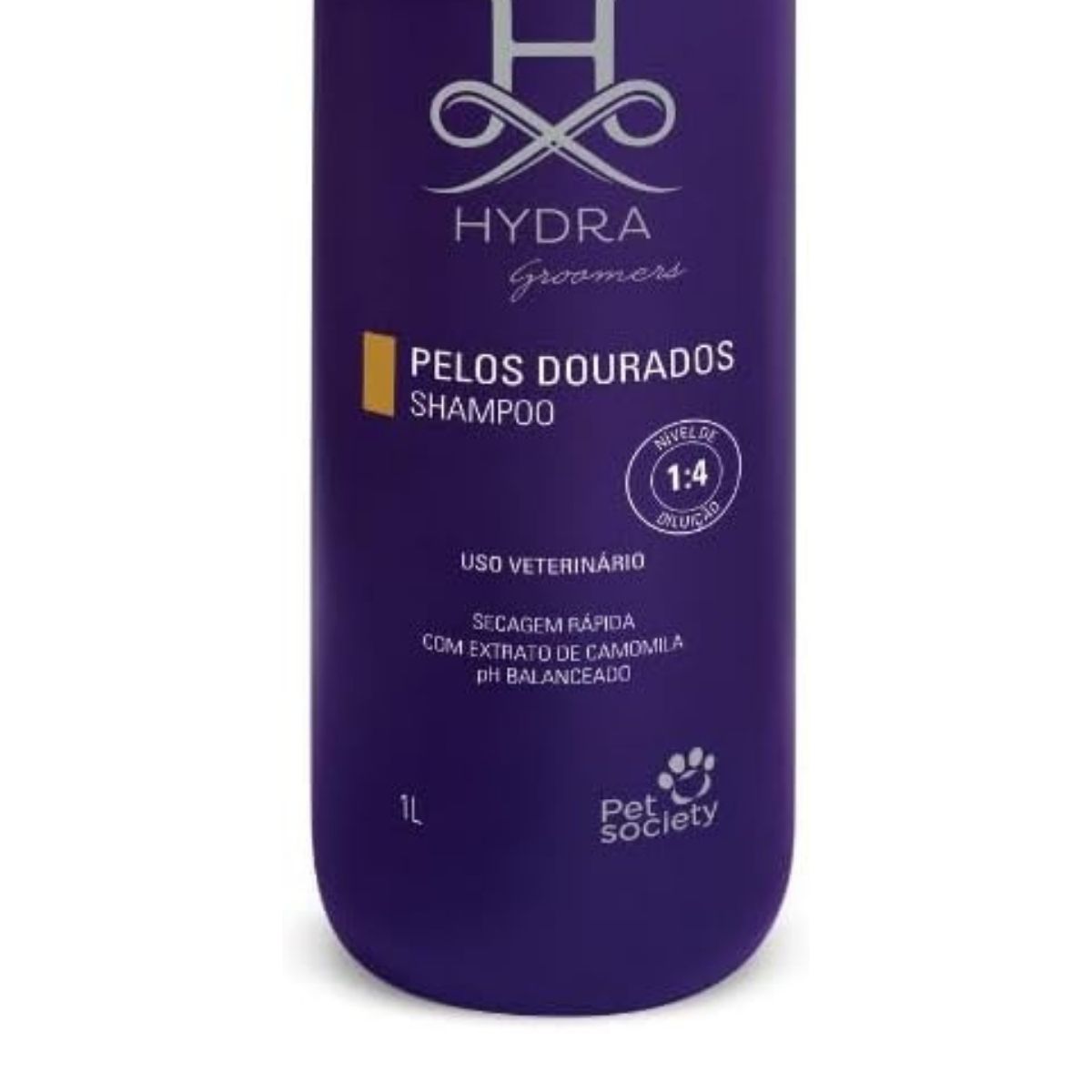 Shampoo Hydra Groomers Pelos Dourados Pet Society - 1L (Diluição 1:4)