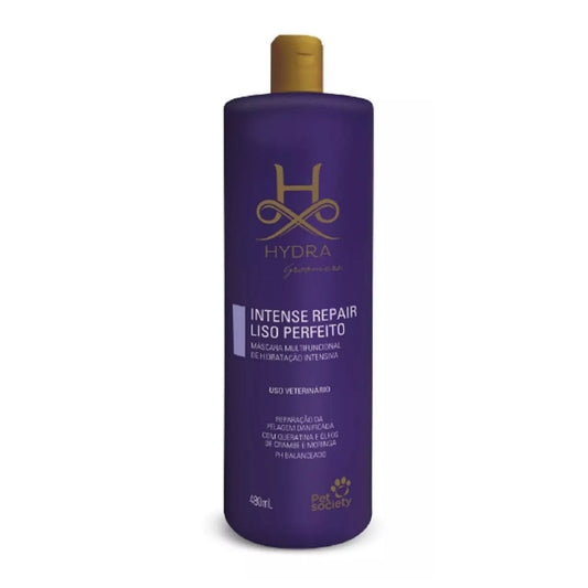 Máscara de Hidratação Intense Repair Liso Perfeito Pet Society para Cães - 480ml