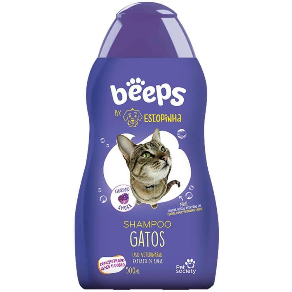 Shampoo para Gatos Extrato de Aveia 500 ml Beeps