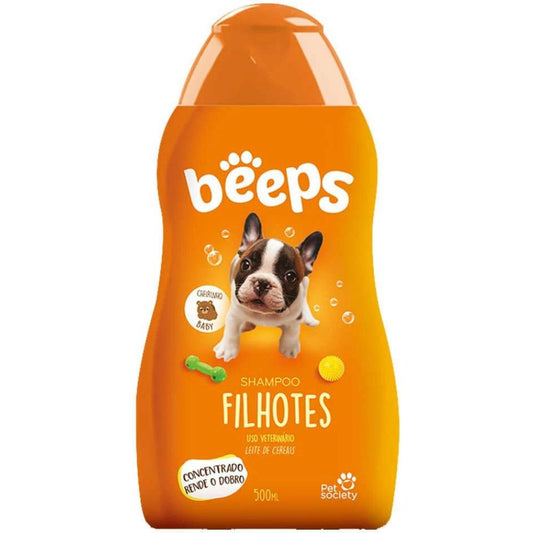 Shampoo para Filhotes Cheiro de Baby 500 ml Beeps