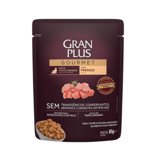 Sachê Ração Úmida Gourmet Gran Plus Trato Urinário Gatos 85g