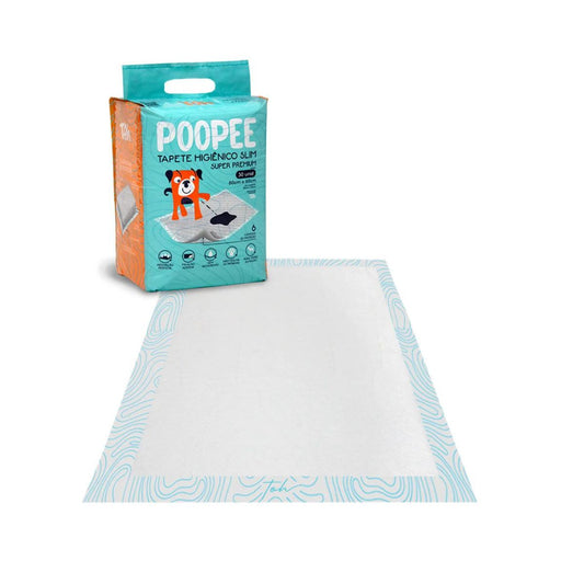 Tapete Higiênico Para Cachorro 30 Unidades 80x60cm Slim Poopee Toh